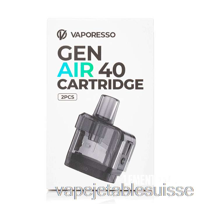 Vape Suisse Vaporesso Gen Air 40 Dosettes De Remplacement 4,5 Ml Gen Air 40 Pods